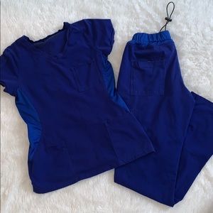 Benefit Medical Scrub Set in Galaxy Blue size XS